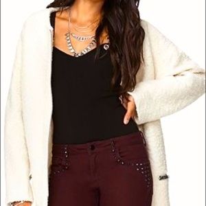 FOREVER21 RETRO-INSPIRED BOUCLÉ COAT